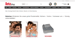 Desktop Screenshot of betzshop.de