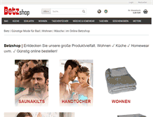 Tablet Screenshot of betzshop.de